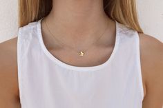 The Butterfly necklace is formed by a chain and a butterfly-shaped pendant. This dainty, minimalist-style necklace looks great on both women and children. It is perfect to wear on any occasion. Features:  * Chain length is adjustable within 41 to 44 cm (16.1 to 17.3 inches) so it fits your preferences.  * All of our jewelry is made of sterling silver (925 mm) and our gold jewelry is gold plated in 18K gold. Nickel free.  Packaging: Our jewelry is packaged in a reusable bag that protects the item Minimalist Butterfly Necklace For Everyday, Minimalist Everyday Butterfly Necklace, Everyday Minimalist Butterfly Necklace, Butterfly Shape, Small Rings, Butterfly Necklace, Silver Pendants, The Butterfly, Style Necklace