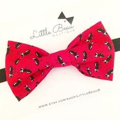 This listing is for 1 (one) bow tie. Comes on a alligator bow tie clip.  Please advise size when ordering. Please note that each bow tie may be a little different in pattern placement.  Please ensure you never leave a child unattended while wearing our products. Remove bow ties, head bands and hair bows before sleeping and while in car seats.  Thank you~ LBB 💕 Pre-tied Butterfly Knot Bow As Gift, Cotton Bow For Spring, Spring Party Bow Ties, Spring Bow Ties For Party, Spring Cute Butterfly Knot Bow, Cute Satin Bow Tie As Gift, Cute Butterfly Knot Bow For Spring, Playful Summer Bow Gift, Spring Bow Tie As Gift