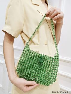 BagForLove - Beaded Shoulder Bag with Exquisite Design Product Description Color Green Details Beaded Bag Size Small Pattern Type Plain Style Fashionable Material PMMA Size Chart INCH CM Bag Length Bag Width Bag Height Handle Height 9.1 inch 0.8 inch 7.5 inch 8.7 inch Bag Length Bag Width Bag Height Handle Height 23 cm 2 cm 19 cm 22 cm Details Pictures Similar Products h2 { text-align: center; } /* æ¢è¡ */ li{ white-space: normal; word-break: break-all; word-wrap: break-word; } .red-box { widt Beaded Shoulder Bag, Green Details, Beaded Bag, Word Wrap, Beaded Bags, Exquisite Design, Bag Lady, Shoulder Bag, Green