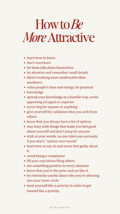 Discover how to be more attractive with our empowering guide. Focus on self-improvement, personal development, and embrace your highest self. Cultivate confidence, positivity, and a healthy lifestyle. Start your transformation journey today!  how to be more attractive, confidence, positivity, healthy lifestyle, growth mindset, highest self, evolution, level up your life, glow up, personality development, self-improvement, personal development, highest self, transformation journey, build a better you, women wealth and wellness club Daglig Motivation, Be More Attractive, How To Believe, Practicing Self Love, Wellness Club, Self Care Bullet Journal, Writing Therapy, Self Confidence Tips