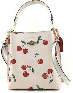 Great shopping ideas for NWT Authentic COACH MOLLIE 22 Bucket Heart Cherry Print PVC Leather Chalk $398, Bags Coach Bucket Bag, Coach Crossbody Purse, Vintage Coach Bags, Leather Duffle Bag, Leather Duffle, Brown Leather Bag, Coach Shoulder Bag, Cherry Print, Coach Crossbody Bag