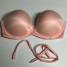 Very Sexy Multi-Way Never Worn But No Tags Saved Comes With Adjustable Straps Light Pink Pink Low-cut Padded Bra, Low-cut Padded Pink Bra, Pink Strapless Bra With Padded Cups, Pink Low-cut Bra With Removable Pads, Low-cut Pink Bra With Removable Pads, Low-cut Pink Bra With Lined Body, Pink Low-cut Lined Bra, Low-cut Lined Pink Bra, Fitted Low-cut Pink Bra