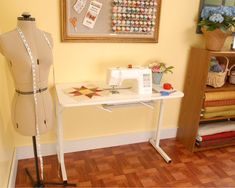 Best Sewing Tables With Reviews - Betsy Knows Sewing Machine Repair, Sewing Spaces, Project Table, Antique Sewing Table