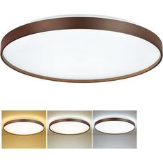 an image of a ceiling light with three different colors on the bottom and one in the middle