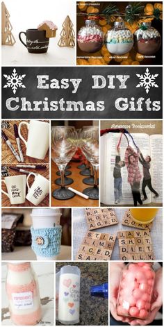 easy diy christmas gifts for kids and adults to make with their own handmade items