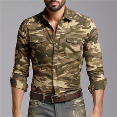 Season:Fall  Winter; Fabric:4-Way Stretch Fabric; Sleeve Length:Long Sleeve; Look After Me:Machine wash; Gender:Men's; Style:Casual; Elasticity:Micro-elastic; Tops Type:Shirt; Occasion:Daily Wear,Going out,Weekend; Pattern:Camo / Camouflage; Design:Pocket,Button-Down,Print; Neckline:Turndown; Brand:OUKU; Listing Date:10/24/2023; Bust:; Length:; Shoulder Width:; Fit US Size:; Fit UK Size:; Fit EU Size:; Sleeve Length: Khaki Winter Outdoor Shirt, Winter Outdoor Khaki Shirt, Casual Camouflage Shirt For Outdoor, Camouflage Cotton Tops With Pockets, Camouflage Cotton Top With Pockets, Cotton Camouflage Tops With Pockets, Camouflage Long Sleeve Shirt For Fall, Camouflage Cotton Shirt For Outdoor, Long Sleeve Camouflage Shirt For Fall