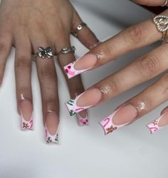 34 Pink Christmas Nails for a Unique Holiday Manicure