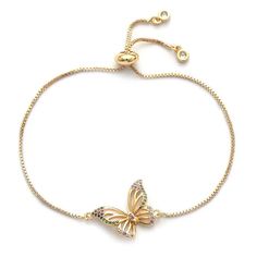 Butterfly Adjustable Bracelet Crystal Butterfly, Healing Crystal Jewelry, Butterfly Bracelet, Butterfly Charm, Bracelets For Women, Evil Eye Jewelry, Austrian Crystal, Lucky Charm, Adjustable Bracelet