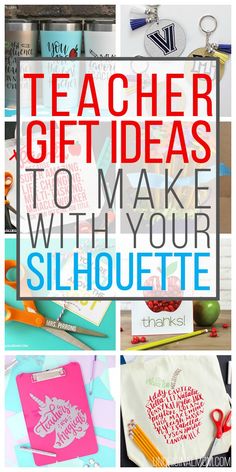 teacher gift ideas to make with your silhouette