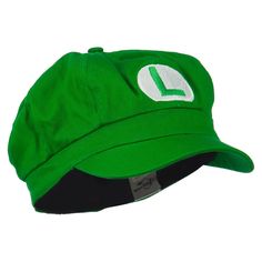 Youth Mario , Luigi Newsboy CapMade of 100% cotton.One size fits most for children with an elastic band closure, fitting up to XS/S (=XS).Youth/Unisex.Crown measures 4 inches deep.Bill measures 2 inches long.Hand wash only.Imported.NEWSBOY Logo design of Mario or Luigi in circular shape is embroidered on the front crown of cap.Crown features circular shaped top.Crown is flexible.Crown is unconstructed.Bill is stiff and pre curved, same color under the bill.8 panels.Our youth Mario and Luigi news Wario Waluigi, Mario Luigi, Newsboy Hat, Themed Events, Mario And Luigi, Sticker Patches, News Boy Hat, Newsboy Cap, Patch Design