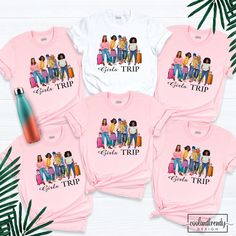 Girls Trip Airport Shirt, Girls Matching Group Vacation Shirt, Girls Weekend Tees, Vacay Mode Shirt, Girls Travel Party Shirt, Road Trip Tee. Hi! Welcome to our store. It's good to see you here. Our aim is to offer you first-class clothing in your most beautiful moments with our graphic t-shirts that we designed or designed with your ideas. I am sure you will like our designs for your family, friends and you. IMPORTANT MATTERS FOR ORDERING: 1-) Please check and review all photos. 2-) Our sizes a Group Shirts Ideas Friends Vacation, Girls Trip Airport, Group Vacation Shirts, Girls Roadtrip, Group Vacation, Girls Weekend Shirts, Cabin Trip, Friend Vacation