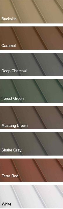 the different colors of roofing materials are shown in this screenshote screen shot