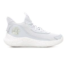 Keep them on the court in these Under Armour Curry 3Z7 basketball shoes. Plush foam sockliner for increased underfoot comfort, Full-length Micro G® midsole turns cushioned landings into explosive takeoffs, Internal shank provides midfoot stability, Leather & mesh upper, Micro G® midsole, Lace-up, Spot clean | Men's Under Armour Curry 327 Basketball Shoes in Grey/White Size 11 Mid-top Fade-resistant Basketball Sneakers, Mid-top Fade-resistant Sneakers For Basketball, Low-top Fade-resistant Basketball Sneakers, Fade-resistant Low-top Sneakers For Basketball, Fade-resistant Low-top Basketball Sneakers, Breathable Synthetic Basketball Shoes With White Sole, White Synthetic Basketball Shoes With Abzorb Midsole, Fade-resistant High-top Basketball Shoes With White Sole, Sporty High-top Basketball Sneakers Fade-resistant