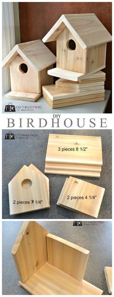 the instructions to build a birdhouse with wood and plywood for building a bird house