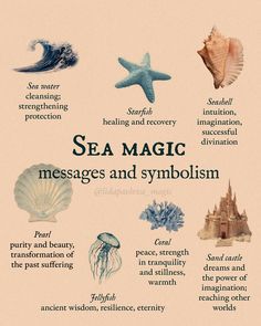 I lived right by the sea for 1,5 years. That changed me slightly, I guess. Now I’m far away from the sea, but it kinda makes that wavy sound inside my mind 🌊 And sea magic — it is so very real. Sea Magic, Water Witch, Teen Witch, Witch Spirituality, Witchcraft Spell Books, Witch Spell Book, Witchcraft For Beginners, Baby Witch, Witch Spell