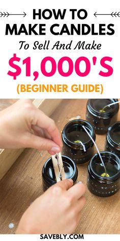 How To Make Candles How To Make Candles For Beginners, Candles To Sell, How To Make Candles, Diy Herb Candles, Candle Scents Recipes, Candle Making For Beginners, Herb Candles, Diy Candles Homemade, Wax Candles Diy