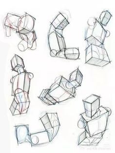 some drawings of different shapes and sizes