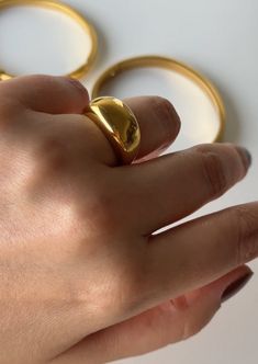 Our dome ring is the perfect way to make a unique statement. Bold and eye-catching, it's the perfect accessory to spice up any outfit.