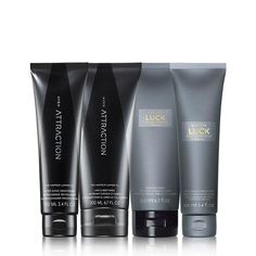 A fresh take on his shower routine combining the scents of Avon Attraction and Avon Luck for Him into one collection.A $40 value, this collection includes:• Avon Attraction Hair & Body Wash – 6.7 fl. oz. $10 value• Avon Attraction After Shave Conditioner – 3.4 fl. oz. $10 value• Avon Luck Hair & Body Wash – 6.7 fl. oz. $10 value• Avon Luck After Shave Conditioner – 3.4 fl. oz. $10 all 4 for $21.00 Avon Skin Care, Shower Routine, After Shave, Men's Grooming, Body Wash