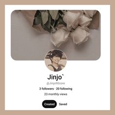 an image of a woman with flowers in front of her and the words juno on it