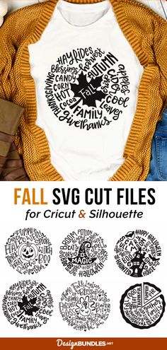 the fall svg cut files for cricut and silhouettes are available here