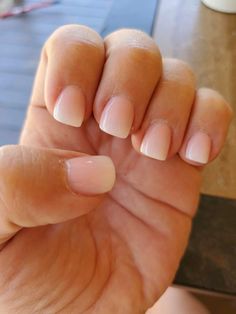 Ombré On Short Nails, Natural Ombre Dip Powder Nails, Square Nail French Manicure, Neutral Ombre Nails Short, Pretty Ombre Nails Short, Dip Ombre Nails Short, Ombre Nail Designs Short, French Tip Ombre Nails, Short Ombre Nails