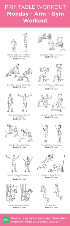 the printable workout manual for women and men