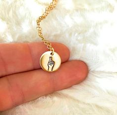 All of these cute charm necklaces are hand stamped and each are one of kind! They are gold or silver plated on high quality tarnish resistant chain, which is also wonderful for sensitive skin! These sit at 17 Inches, if you need a custom length please write in notes to seller when placing order!