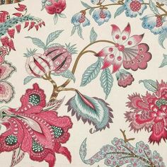 an image of a floral pattern on fabric