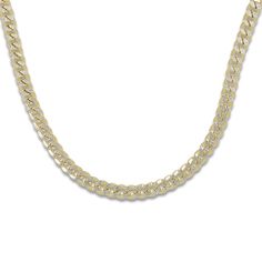 Striking semi-solid curb links entwine together in this chic necklace. 14K Yellow Gold Semi-solid curb links The 22-inch chain secures with a lobster clasp. 11.2mm Elegant 14k Gold Cuban Link Necklace, Elegant Yellow Gold Cuban Link Necklace With Curb Chain, 14k Yellow Gold Curb Chain Necklace, Formal Cuban Link Necklace With Curb Chain, Formal 14k Gold Cuban Link Necklace, 14k Gold Cuban Link Chain Necklace, Elegant Yellow Gold Cuban Link Necklace, Gold Cuban Link Necklace In 14k Solid Construction, 14k Yellow Gold Cuban Link Chain Necklace