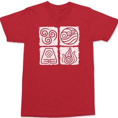 Avatar Elements T-Shirt RED Pinterest Avatar, Avatar Elements, New Product Design, Waynes World Hat, New Year Eve Movie, Blank Apparel, Dog Holiday, Golden Girls, Hand Picked