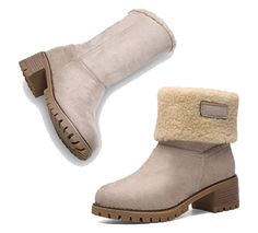 Winter Boots for Women Stylish Fold Suede Closed Toe Mid-Calf Zipper High Snow Boots: -withe boots -boots fashion for women -boots outfit -ughs boots -talls boots -luchesse boots womens -boots women fall -outfit boots -boots sperrys -boots style -boots women fashion -stylish boots -womens sperrys boots -minnatonka boots outfit -gogo boots -anckle boots -women boots for fall -slouchie boots -balmain boots -fuzzie boots -givenchi boots -congac boots -boots for short women -brogue boots