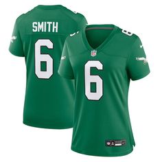 Women's Philadelphia Eagles DeVonta Smith Nike Kelly Green Player Jersey Philadelphia Eagles Jersey, Devonta Smith, Philadelphia Eagles Gear, Brian Dawkins, Eagles Gear, Eagles Jersey, Nfl Philadelphia Eagles, Game Jersey, Nfl Gear