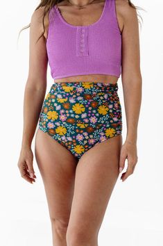 Bali Floral High Waisted Ruched Bottoms Green High-waisted Printed Bottoms, Green High Waist Printed Bottoms, Floral Print Stretch Bottoms For Pool, Stretch Floral Print Bottoms For Pool, Tropical Multicolor Bottoms For Pool, Beach Stretch Bottoms With Floral Print, Stretch Floral Print Beach Bottoms, Tropical Pool Bottoms With Elastic Waistband, Tropical Bottoms With Elastic Waistband For Pool