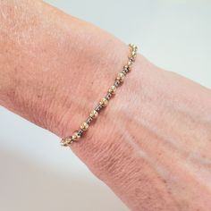 Length (inches): 7.5, Stretch or Lobster Clasp: 7mm Pear Lobster Clasp Gold Bead Bracelet, Solid Gold Bracelet, Gems Bracelet, Solid Gold Necklace, Solid Gold Chains, Gold Bead Bracelets, Beading Wire, Bead Jewelry, Selling Jewelry