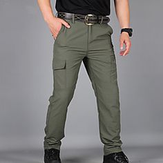 Pant Trousers For Men, Mens Cargo Trousers, Celana Fashion, Quick Dry Pants, Overalls Men, Casual Pants Style