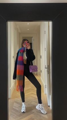 Acne Studios Scarf, Scarf Outfit, K Fashion, Cold Weather Outfits, Winter Fashion Outfits, College Outfits, Winter Looks, Fall Winter Outfits