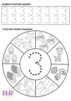 a printable worksheet with numbers and symbols for children to learn in the classroom