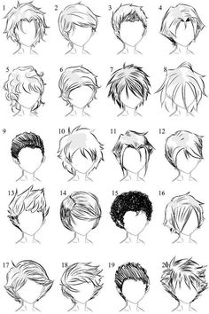 an iphone screen showing how to draw anime hair