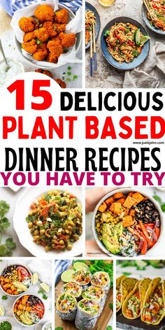 15 delicious plant - based dinner recipes you have to try in the kitchen or at home