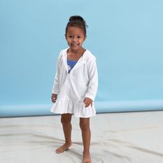 Baby & Toddler Girls White Zipper Hoodie Terry Coverup-Gerber Childrenswear White Zipper Hoodie, Girls Cover Up, Toddler Swimsuit, Children Bottoms, Swimsuit Coverups, Toddler Swimsuits, Children's Comics, Baby Size Chart, Toddler Girl Summer