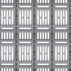 an image of a wall that is made out of metal bars and bars on each side