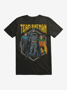 Lightweight 100% combed ring spun cottonWash cold; dry lowImportedListed in men's  unisex sizes Batman Clothes Aesthetic, Nightwing Robin, Batman Nightwing, Comic Clothes, Batman Shirt, Wishlist 2024, Dc Comics Superheroes, Movie Tees, Batman Robin