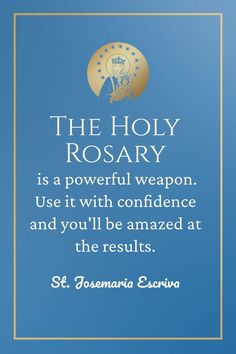 Saints quotes about the Holy rosary. St. Josemaria Escriva talks about Holy Rosary. St Josemaria Escriva, Rosary Design, Saints Quotes, Holy Rosary, Saint Quotes, Rosary, Lyon, Online Store, Quotes