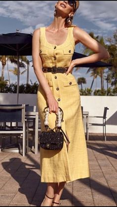 Elegant Dresses Classy, Alessandra Rich, Plain Dress, Tweed Dress, Comfy Fashion, One Piece Dress, Petite Fashion, Relaxed Style