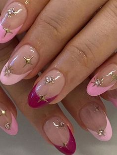 Multicolor Collar Color Nails Embellished Beauty Tools Colorful Nails, Easy Nails, Manicure Diy, Y2k Nails, Nail Swag, Stick On Nails, Nailed It, Funky Nails