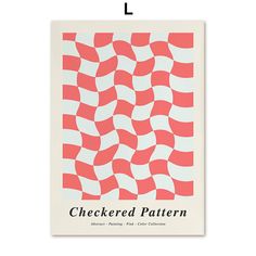 a red and white checkered pattern is featured on the cover of a book,