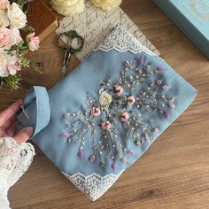 Embroidered Clutch Bag Handmade Embroidered Clutch Bag Blue Floral Clutch Bag Handbag Vintage Bag Lace Floral Rose Bag - Etsy Elegant Embroidered Clutch, Blue Embroidered Clutch Shoulder Bag, Bohemian Clutch With Floral Embroidery, Vintage Embroidered Clutch Evening Bag, Pink Floral Embroidered Clutch Bag, Embroidered Clutch Bag, Rose Bag, Floral Clutches, Embroidered Clutch