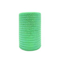 a roll of green mesh on a white background