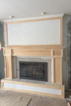 the fireplace is being built and ready to be installed in the living room or bedroom